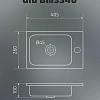 Раковина Gid Bm3340 72203 встраиваемая сверху черная матовая 40.5x26x10 Раковина Gid Bm3340 72203 встраиваемая сверху черная матовая 40.5x26x10