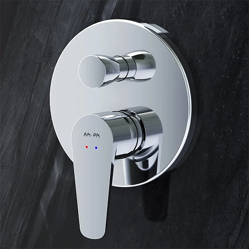 Смеситель для ванны AM.PM Inspire F5085000 с душем встраиваемый Смеситель для ванны AM.PM Inspire F5085000 с душем встраиваемый