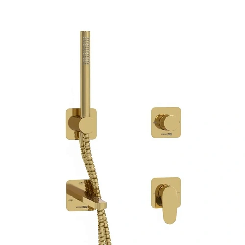 Смеситель для ванны WasserKRAFT A2151.277.279.280.197.281 встраиваемый золото Смеситель для ванны WasserKRAFT A2151.277.279.280.197.281 встраиваемый золото