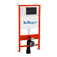 Инсталляция для унитаза BelBagno BB026 с клавишей смыва BB084NERO Инсталляция для унитаза BelBagno BB026 с клавишей смыва BB084NERO