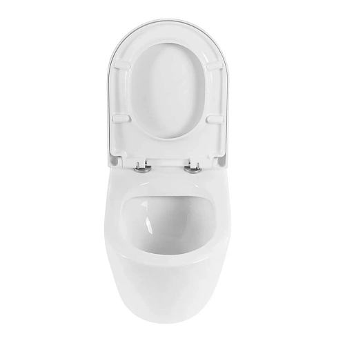 Унитаз приставной BelBagno SFERA-R BB2141CBR/BB865SC безободковый с сиденьем Унитаз приставной BelBagno SFERA-R BB2141CBR/BB865SC безободковый с сиденьем