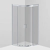 Душевой уголок AM.PM Gem W90G-401-090WT 90х90, стекло прозрачное, профиль матовое серебро, без поддо Душевой уголок AM.PM Gem W90G-401-090WT 90х90, стекло прозрачное, профиль матовое серебро, без поддо