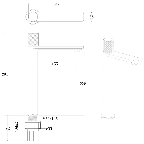 Смеситель для раковины Allen Brau Liberty 5.33002-00 Хром Смеситель для раковины Allen Brau Liberty 5.33002-00 Хром