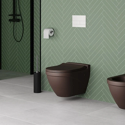 Унитаз подвесной Nord 133T20601 (535x385x360) коричневый матовый без сиденья Унитаз подвесной Nord 133T20601 (535x385x360) коричневый матовый без сиденья