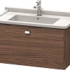 Тумба под раковину Duravit Brioso BR404201021 подвесная 82 см Орех темный Тумба под раковину Duravit Brioso BR404201021 подвесная 82 см Орех темный