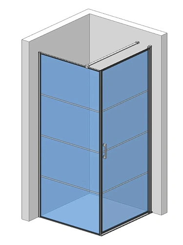 Душевой уголок AQUAme AQM5215-RH-9 900x900x1950мм стекло 6мм, цвет профиля матовый черный Душевой уголок AQUAme AQM5215-RH-9 900x900x1950мм стекло 6мм, цвет профиля матовый черный