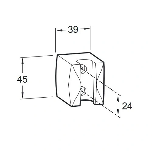 Держатель ручного душа Jacob Delafon E75063-CP Держатель ручного душа Jacob Delafon E75063-CP