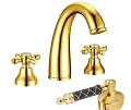 Смеситель для раковины Boheme TRADIZIONALE ORO 297-MR-B на 3 отверстия Смеситель для раковины Boheme TRADIZIONALE ORO 297-MR-B на 3 отверстия
