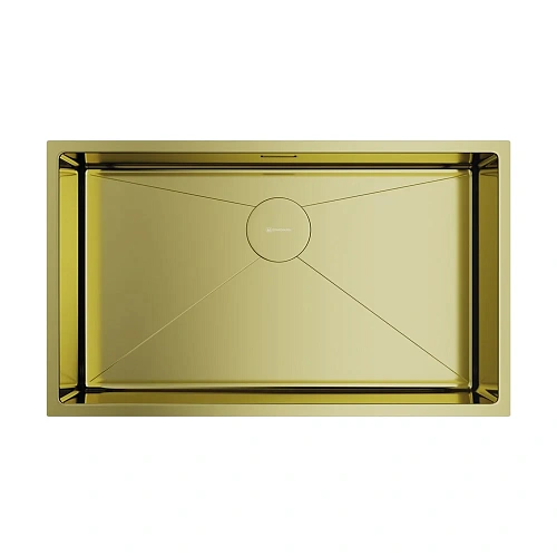 Кухонная мойка Omoikiri Taki 74-U/IF-LG нерж.сталь/светлое золото 4993499 Кухонная мойка Omoikiri Taki 74-U/IF-LG нерж.сталь/светлое золото 4993499