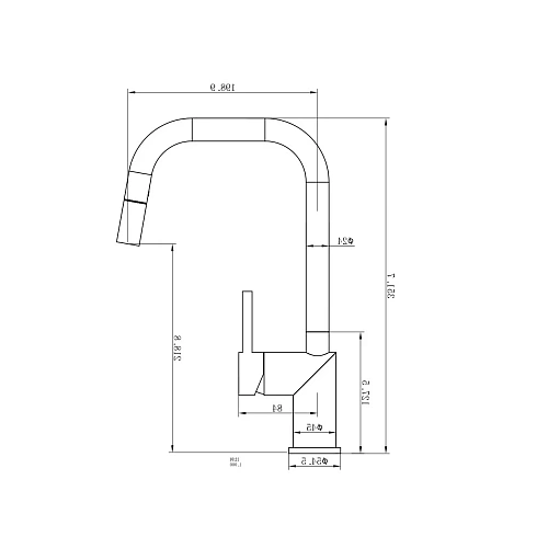 Смеситель для кухни Wonzon & Woghand брашированный никель (WW-6018-BS) Смеситель для кухни Wonzon & Woghand брашированный никель (WW-6018-BS)