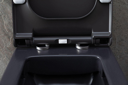 Унитаз подвесной Allen Brau Infinity 4.21011.AN с крышкой, антрацит