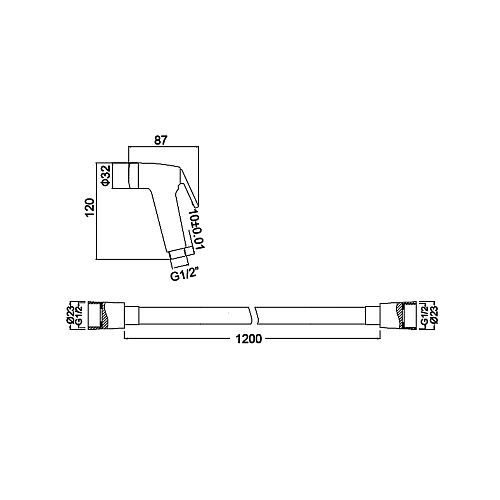 Гигиенический душ Timo SG-3052 chrome Гигиенический душ Timo SG-3052 chrome