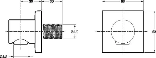 Шланговое подключение Jacob Delafon EO E8467-CP Шланговое подключение Jacob Delafon EO E8467-CP
