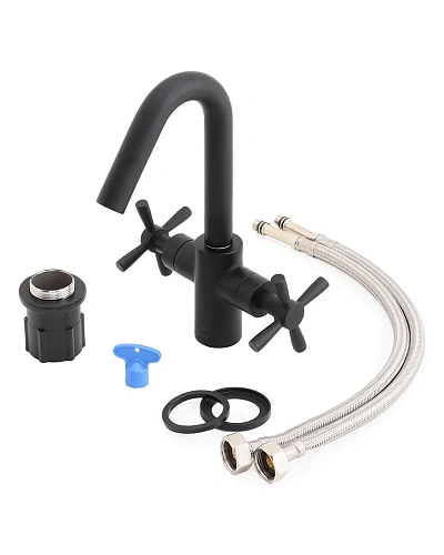 Смеситель для раковины Orange Mia M34-011b черный Смеситель для раковины Orange Mia M34-011b черный