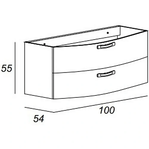 Тумба под раковину CEZARES 54281 540x1000 мм Тумба под раковину CEZARES 54281 540x1000 мм