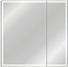 Картинка анонса товара «зеркальный шкаф style line квартет 80x80 с подсветкой, сенсор на зеркале сс-00002375»