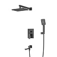 Душевая система CEZARES SLIDER-VDSET-NOP встраиваемая, со шлангом, с держателем, черный матовый