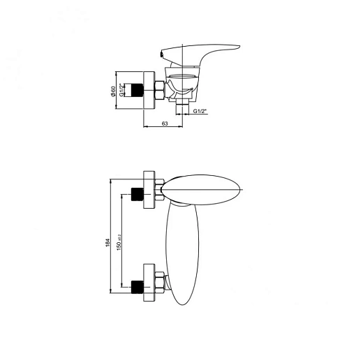 Душевой лоток Paini Medium CH550MC 550 мм, черный матовый Душевой лоток Paini Medium CH550MC 550 мм, черный матовый