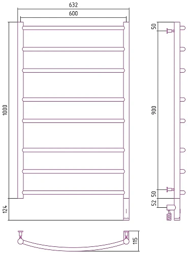 Полотенцесушитель электрический Сунержа Галант 3.0 1000х600 МЭМ правый 051-5801-1060 Состаренная лат Полотенцесушитель электрический Сунержа Галант 3.0 1000х600 МЭМ правый 051-5801-1060 Состаренная лат