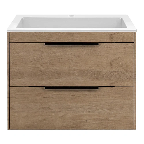 Тумба под раковину Vincea Chiara 2D 600 подвесная, 2 выкатных ящика soft-close, N.Oak VMC-2C2600NO Тумба под раковину Vincea Chiara 2D 600 подвесная, 2 выкатных ящика soft-close, N.Oak VMC-2C2600NO