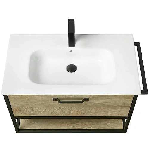 Тумба под раковину Aquaton Лофт Фабрик 80 дуб эндгрейн 1A242401LTDU0 Тумба под раковину Aquaton Лофт Фабрик 80 дуб эндгрейн 1A242401LTDU0