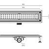 Душевой трап CTESI FLOW ROUND GOLD 80 см. (золото) BK4024750/1 Душевой трап CTESI FLOW ROUND GOLD 80 см. (золото) BK4024750/1