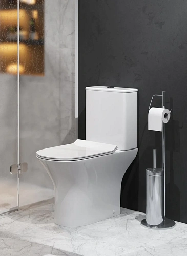 Унитаз напольный GROSSMAN GR-4465S Classic 650x340x790 безободковый с тонкой крышкой Унитаз напольный GROSSMAN GR-4465S Classic 650x340x790 безободковый с тонкой крышкой