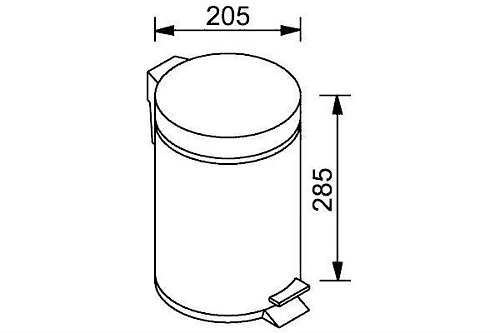 Корзина для мусора Aquanet 8072 (5 литров) Корзина для мусора Aquanet 8072 (5 литров)