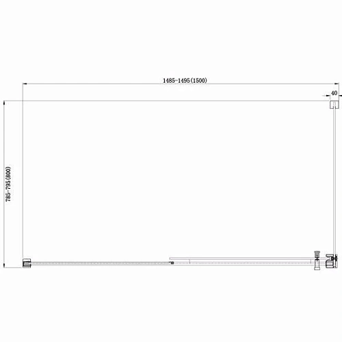 Душевой уголок Aquanet Delta NPE1131 150x80, прозрачное стекло 00183845 Душевой уголок Aquanet Delta NPE1131 150x80, прозрачное стекло 00183845