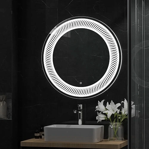 Зеркало DIWO Тула 77 с подсветкой, круглое, сенсорное управление 543690 Зеркало DIWO Тула 77 с подсветкой, круглое, сенсорное управление 543690