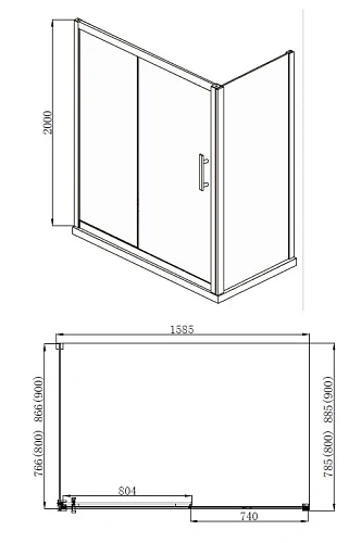Душевой уголок Aquanet Delta NPE1131 1600х800, прозрачное стекло NPE1131 1600800 Душевой уголок Aquanet Delta NPE1131 1600х800, прозрачное стекло NPE1131 1600800