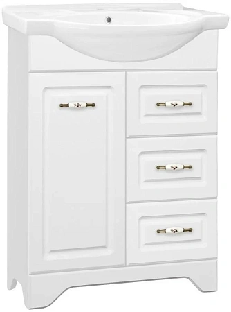 Тумба под раковину Style Line Олеандр-2 65 (3 ящ.) ЛС-00000047 Тумба под раковину Style Line Олеандр-2 65 (3 ящ.) ЛС-00000047