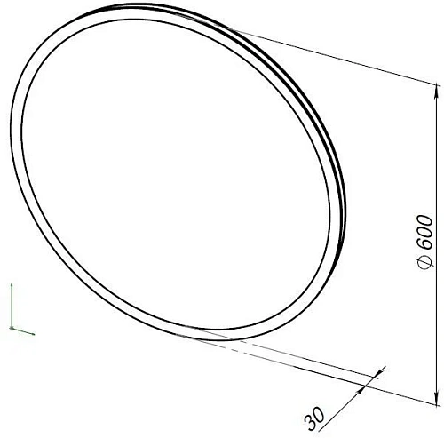 Зеркало Aquanet Optima 60 с LED подсветкой 00304265 Зеркало Aquanet Optima 60 с LED подсветкой 00304265