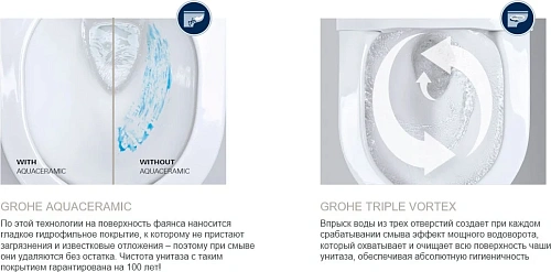 Унитаз SMART GROHE Sensia Arena (39354SH0) готовый комплект с электронным управлением (без инсталляции) альпин белый Унитаз SMART GROHE Sensia Arena (39354SH0) готовый комплект с электронным управлением (без инсталляции) альпин белый