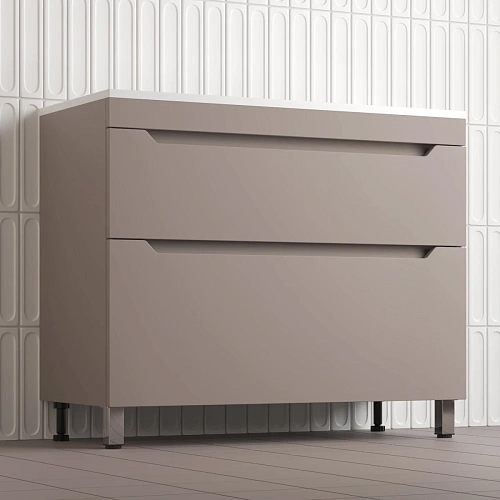 Тумба под раковину Style Line Остин 100 см ЛС-00002402 напольная, тауп темный Тумба под раковину Style Line Остин 100 см ЛС-00002402 напольная, тауп темный