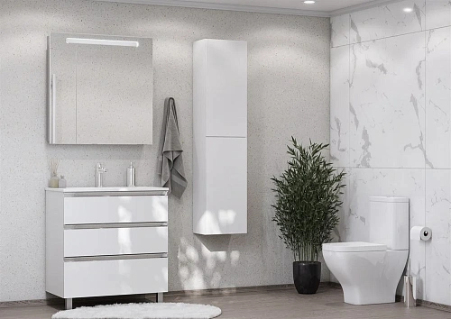 Зеркальный шкаф Roca Victoria Nord 80 белый глянец ZRU9000033 Зеркальный шкаф Roca Victoria Nord 80 белый глянец ZRU9000033