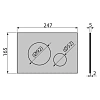 Клавиша смыва Alcaplast TURN мат/глянец TURN-INOX Клавиша смыва Alcaplast TURN мат/глянец TURN-INOX
