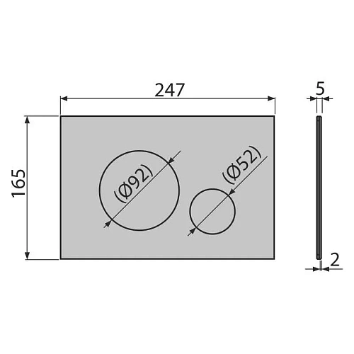 Клавиша смыва Alcaplast TURN мат/глянец TURN-INOX Клавиша смыва Alcaplast TURN мат/глянец TURN-INOX