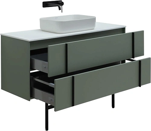 Тумба под раковину Allen Brau Reality 120 1.32008.CGM олива матовый Тумба под раковину Allen Brau Reality 120 1.32008.CGM олива матовый