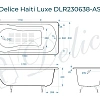 Ванна чугунная Delice Haiti Luxe с антискользящим покрытием 170х80 DLR230638-AS Ванна чугунная Delice Haiti Luxe с антискользящим покрытием 170х80 DLR230638-AS