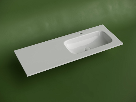 Раковина Ceramica Nova Grace CN7021 мебельная 1210x457x137 с чашей справа и отверстием под смеситель белый Раковина Ceramica Nova Grace CN7021 мебельная 1210x457x137 с чашей справа и отверстием под смеситель белый