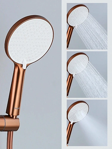 Душевая система Raglo R20.24.33 излив поворотный 15 см, матовая медь Душевая система Raglo R20.24.33 излив поворотный 15 см, матовая медь