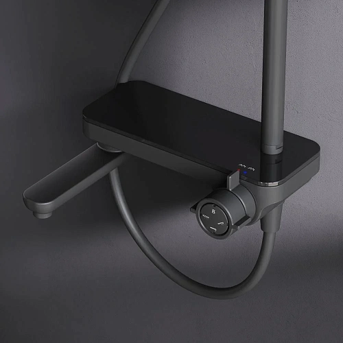 Душевая система AM.PM Like F0780722 штанга 1030-1460мм, верхний душ 220 мм Душевая система AM.PM Like F0780722 штанга 1030-1460мм, верхний душ 220 мм