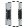 Душевой уголок Niagara Eco NG-1012-14QBLACK (120x80x190) прямоугольник, раздвиж, профиль черный, стекло мозаика (4мм) Душевой уголок Niagara Eco NG-1012-14QBLACK (120x80x190) прямоугольник, раздвиж, профиль черный, стекло мозаика (4мм)