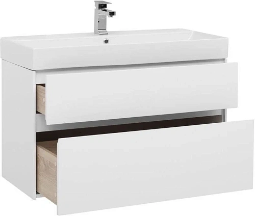 Тумба с раковиной Aquanet Бруклин 100 белый 00212599 Тумба с раковиной Aquanet Бруклин 100 белый 00212599
