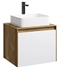 Тумба под раковину AQWELLA Mobi 60 см MOB0106DB+MOB0706W подвесная, дуб балтийский Тумба под раковину AQWELLA Mobi 60 см MOB0106DB+MOB0706W подвесная, дуб балтийский