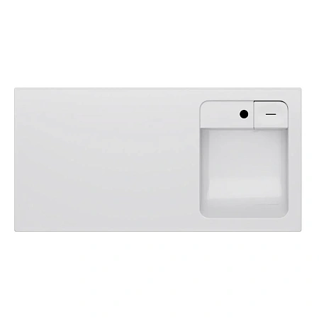 Раковина AM.PM X-Joy M85AWPR1001WG над стиральной машиной, литьевой мрамор, правая, 100 см, белый Раковина AM.PM X-Joy M85AWPR1001WG над стиральной машиной, литьевой мрамор, правая, 100 см, белый