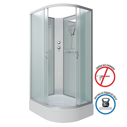 Душевая кабина Niagara Classic NG-33094-14LBK (1000х900х2000) средний поддон (26см) стекло матовое 330944LBK Душевая кабина Niagara Classic NG-33094-14LBK (1000х900х2000) средний поддон (26см) стекло матовое 330944LBK