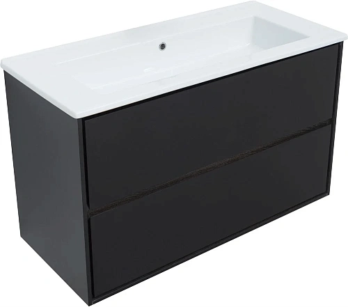 Тумба под раковину Aquanet Милан 105 черный глянец 00316690 Тумба под раковину Aquanet Милан 105 черный глянец 00316690