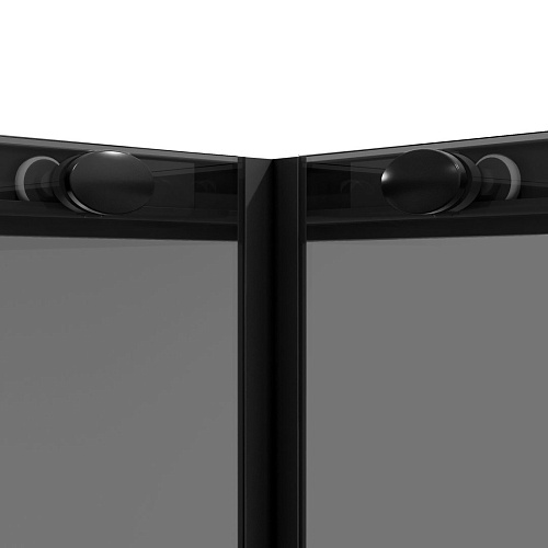 Душевой уголок Niagara Nova NG-2830-34BLACK (100x100x195) квадратная, раздвижная, черный матовый, стекло тониров Душевой уголок Niagara Nova NG-2830-34BLACK (100x100x195) квадратная, раздвижная, черный матовый, стекло тониров